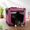 imageAmazon Basics Folding Portable Soft Pet Dog Crate Carrier Kennel 42 x 31 x 31 inches GreyRED