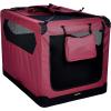 imageAmazon Basics Folding Portable Soft Pet Dog Crate Carrier Kennel 42 x 31 x 31 inches GreyRED