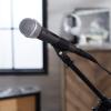 imageAmazon Basics Microphone for Singing Speaking Wired Dynamic XLR Cardioid BlackSilverMicrophone