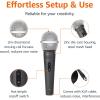 imageAmazon Basics Microphone for Singing Speaking Wired Dynamic XLR Cardioid BlackSilverMicrophone