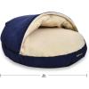 imageAmazon Basics Pet Cave Bed for Dog Large 35 x 35 x 13 inches BlueBlue