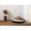 imageAmazon Basics Pet Cave Bed for Dog Large 35 x 35 x 13 inches BlueBlue