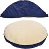 imageAmazon Basics Pet Cave Bed for Dog Large 35 x 35 x 13 inches BlueBlue