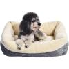 imageAmazon Basics 24Inch Machine Washable Self Warming Pet Bed For Cat or Dog Rectangle Grey 24quotL x 20quotW x 7quotH240L x 200W x 70Th