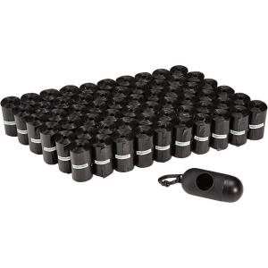 imageAmazon Basics Dog Poop Bags with Dispenser 300 Count Enhanced for Guaranteed Leakproof Unscented Includes Leash Clip