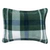 imageAmazon Basics 3 Piece Bedding Set Micromink Sherpa UltraSoft Warm All Season Comforter King Navy Blue SolidGreen Plaid