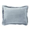 imageAmazon Basics 3 Piece Bedding Set Micromink Sherpa UltraSoft Warm All Season Comforter King Navy Blue SolidTide Pool Blue