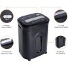imageAmazon Basics 8 Sheet Cross Cut Paper and Credit Card Shredder with 41 Gallon Bin Black15 Sheet