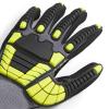 imageAmazon Basics Impact Protection Gloves with Touch Screen Friendly 15G Sandy Nitrile Palm Pack of 120 Pairs Yellow Size XXXS3XLarge