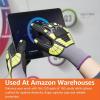 imageAmazon Basics Impact Protection Gloves with Touch Screen Friendly 15G Sandy Nitrile Palm Pack of 120 Pairs Yellow Size XXXS3XLarge