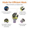 imageAmazon Basics Impact Protection Gloves with Touch Screen Friendly 15G Sandy Nitrile Palm Pack of 120 Pairs Yellow Size XXXS3XLarge