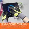 imageAmazon Basics Impact Protection Gloves with Touch Screen Friendly 15G Sandy Nitrile Palm Pack of 120 Pairs Yellow Size XXXSXXLarge