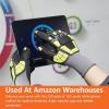 imageAmazon Basics Impact Protection Gloves with Touch Screen Friendly 15G Sandy Nitrile Palm Pack of 120 Pairs Yellow Size XXXSXXXS