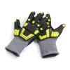imageAmazon Basics Impact Protection Gloves with Touch Screen Friendly 15G Sandy Nitrile Palm Pack of 120 Pairs Yellow Size XXXSXXXS