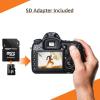 imageAmazon Basics Micro SDXC Memory Card with Full Size Adapter A2 U3 Read Speed up to 100 MBs 128 GB Black64GB2 pack