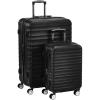 imageAmazon Basics 2 Piece Hardside Spinner Suitcase Luggage with Wheels 20Inch 28Inch BlackBlack