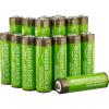 imageAmazon Basics 24Pack Rechargeable AA NiMH HighCapacity Batteries 2400 mAh Recharge up to 400x Times PreCharged16 Count Pack of 1