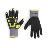 imageAmazon Basics Impact Protection Gloves with Touch Screen Friendly 15G Sandy Nitrile Palm Pack of 120 Pairs Yellow Size XXXSXSmall