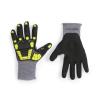 imageAmazon Basics Impact Protection Gloves with Touch Screen Friendly 15G Sandy Nitrile Palm Pack of 120 Pairs Yellow Size XXXSXXXS