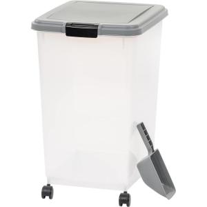imageAmazon Basics 3Piece Airtight Dog Food Storage Container Combo with Scoop 33 QT  12 QT69 QT
