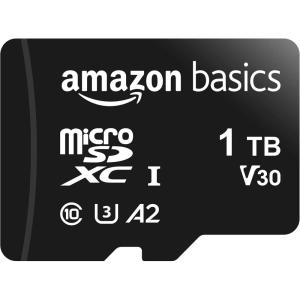 imageAmazon Basics Micro SDXC Memory Card with Full Size Adapter A2 U3 Read Speed up to 100 MBs 128 GB Black1TB