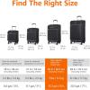imageAmazon Basics 3 Piece Suitcases Softside Luggage 21quot25quot30quot Durable Design Spinner Wheels Large BlackBlack