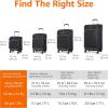 imageAmazon Basics 3 Piece Suitcases Softside Luggage 21quot25quot30quot Durable Design Spinner Wheels Large BlackBlack