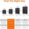imageAmazon Basics 3 Piece Suitcases Softside Luggage 21quot25quot30quot Durable Design Spinner Wheels Large BlackBlack