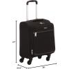 imageAmazon Basics 3 Piece Suitcases Softside Luggage 21quot25quot30quot Durable Design Spinner Wheels Large BlackBlack