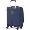 imageAmazon Basics 3 Piece Suitcases Softside Luggage 21quot25quot30quot Durable Design Spinner Wheels Large BlackNavy Blue