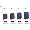 imageAmazon Basics 3 Piece Suitcases Softside Luggage 21quot25quot30quot Durable Design Spinner Wheels Large BlackNavy Blue