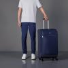 imageAmazon Basics 3 Piece Suitcases Softside Luggage 21quot25quot30quot Durable Design Spinner Wheels Large BlackNavy Blue