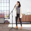 imageAmazon Basics Adjustable Boom Arm Height Microphone Stand with Tripod Base Up to 8575 Inches  Black