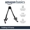 imageAmazon Basics Adjustable Guitar Folding AShape Frame Stand for Acoustic and Electric Guitars with NonSlip Rubber and Soft Foam Arms Fully Assembled Black