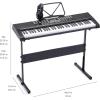 imageAmazon Basics Electric Keyboard Piano with 61 Keys Builtin Speakers Songs for Learning BlackFor Learning