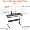 imageAmazon Basics Electric Keyboard Piano with 61 Keys Builtin Speakers Songs for Learning BlackFor Learning