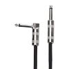 imageAmazon Basics TS 14 Inch RightAngle Instrument Cable for Electric Guitar 10 Foot BlackBlack