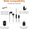 imageAmazon Basics Wired Earbuds with Microphone In Ear Headphones 5118 x 079 x 051 inches BlackBlack