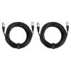 imageAmazon Basics XLR Microphone Cable for Speaker or PA System All Copper Conductors 6MM PVC Jacket 25 Foot BlackBlack