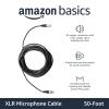 imageAmazon Basics XLR Microphone Cable for Speaker or PA System All Copper Conductors 6MM PVC Jacket 25 Foot BlackBlack