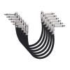 imageAmazon Basics 14 Inch Guitar Patch Auxiliary Cable 6 Inch 6Pack BlackBlack