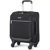 imageAmazon Basics 3 Piece Suitcases Softside Luggage 21quot25quot30quot Durable Design Spinner Wheels Large BlackBlack