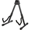 imageAmazon Basics Adjustable Guitar Folding AShape Frame Stand for Acoustic and Electric Guitars with NonSlip Rubber and Soft Foam Arms Fully Assembled Black