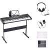 imageAmazon Basics Electric Keyboard Piano with 61 Keys Builtin Speakers Songs for Learning BlackFor Learning
