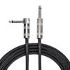 imageAmazon Basics TS 14 Inch RightAngle Instrument Cable for Electric Guitar 10 Foot BlackBlack