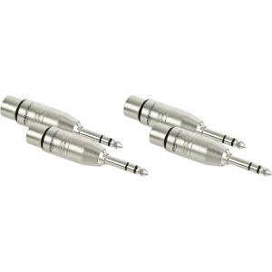 imageAmazon Basics XLR Male to 14 Inch TRS Adapter silver1 Count Pack of 4