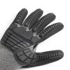 imageAmazon Basics 100 Pairs Impact Protection Gloves with Touch Screen Friendly 15G Sandy Nitrile Palm Black Size XLarge 100 Count Pack of 1Black
