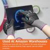 imageAmazon Basics 100 Pairs Impact Protection Gloves with Touch Screen Friendly 15G Sandy Nitrile Palm Black Size XLarge 100 Count Pack of 1Black