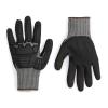 imageAmazon Basics 100 Pairs Impact Protection Gloves with Touch Screen Friendly 15G Sandy Nitrile Palm Black Size XLarge 100 Count Pack of 1Black
