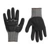 imageAmazon Basics 100 Pairs Impact Protection Gloves with Touch Screen Friendly 15G Sandy Nitrile Palm Black Size XLarge 100 Count Pack of 1Black